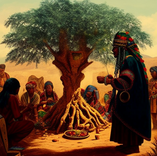 Tiahuanaco culture using the seeds of the cebil tree in a historical context
