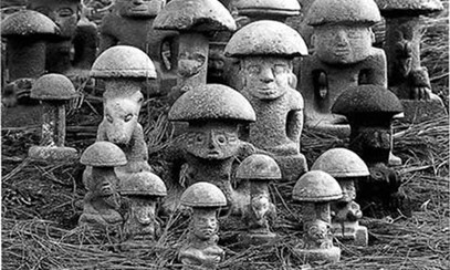psilocybin mushrooms representing historical psychedelic use of aztec culture