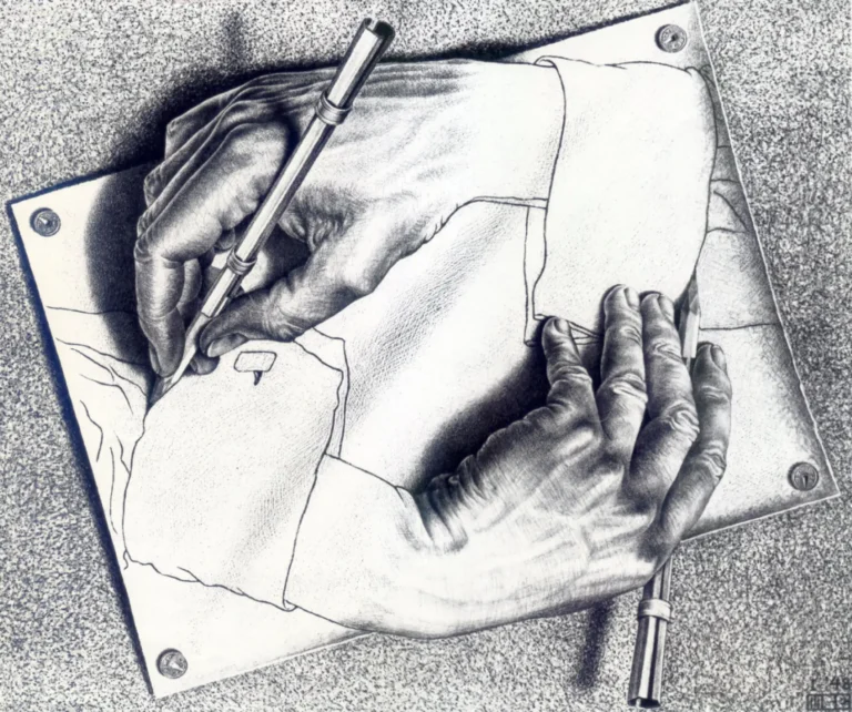 mind boggling drawing by Escher