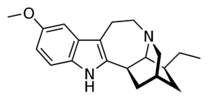 Chemische Struktur von Ibogane