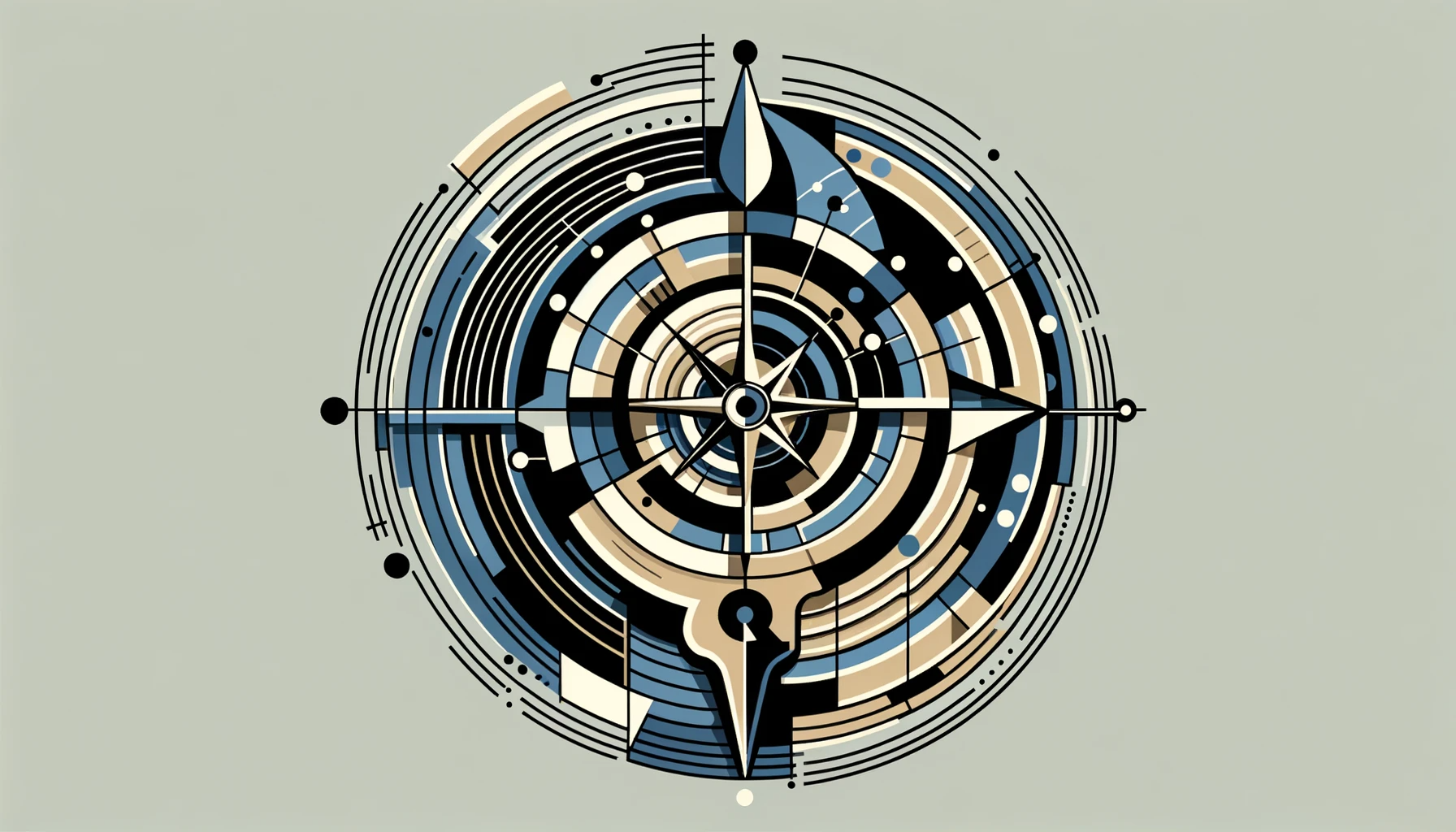 a modern style compass