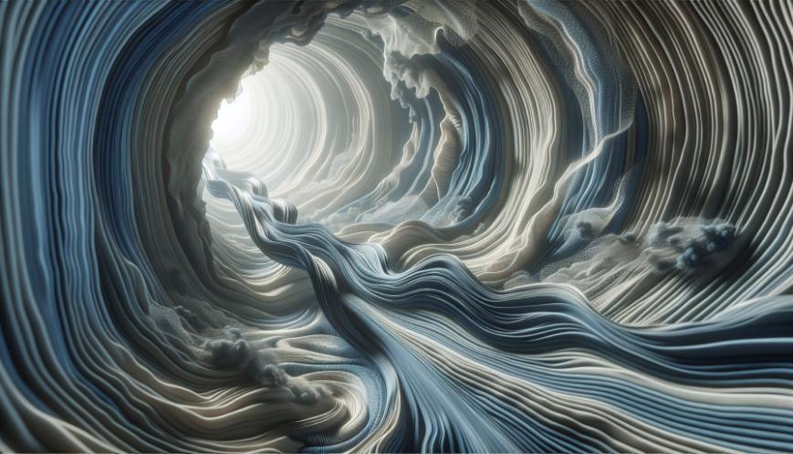 Abstract representation of neural connections rewiring during ego death 