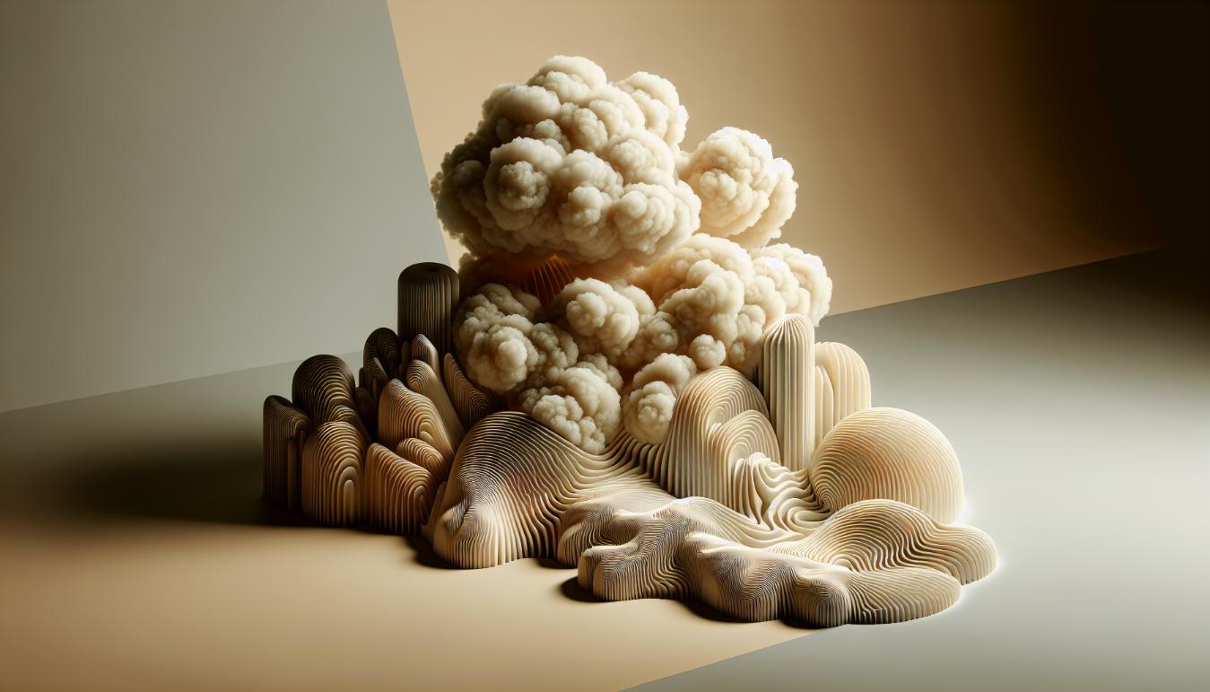 Chaotic visual elements representing the internal chaos of emotional avoidance.