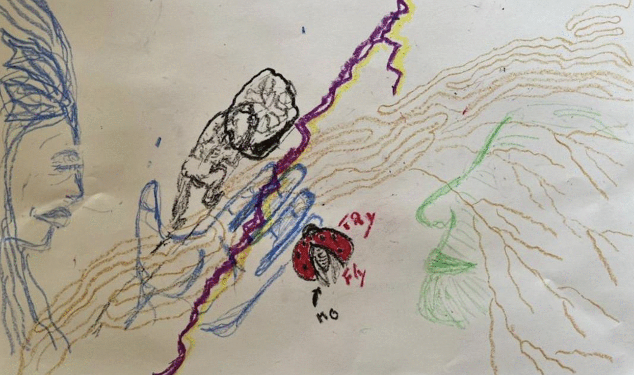 Drawing inspired by psilocybin journey.